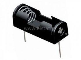 Koszyk na baterie 1x A23 12V + styki do druku