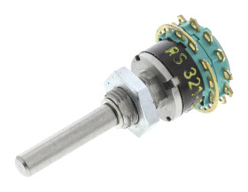 Przełącznik obrotowy, DP6T, 1.5 A, 115V ac, 6-położeniowy, NSF My shorting