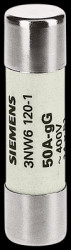 Microfuse 14 x 51 mm, 50 A, gG, 250 V (DC), 500 V (AC), 120 kA breaking capacity, 3NW6120-1