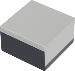 PS enclosure, (L x W x H) 100 x 100 x 60 mm, gray (RAL 7001), IP40, 06100000