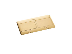 Minipuszka pop-up do wyposażenia 8 (2x4) modułów mosiądz 054018 LEGRAND