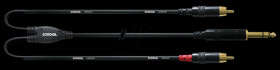 CFY 3 VCC Y-adapter cable/jack plug/2x RCA/3.0 m