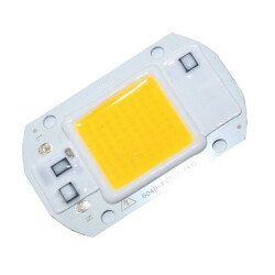 Dioda LED COB 20W - 230V - światło białe ciepłe - do halogenów i naświetlaczy
