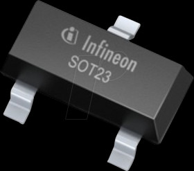 BCW66KHE6327HTSA1 Bipolar transistor, NPN, 45V, 0.8 A, hFE 250... 630, SOT-23