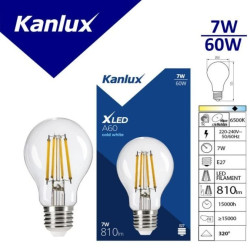 Żarówka LED E27 XLED A60 7W-CW 810lm 6500K barwa zimna 29603