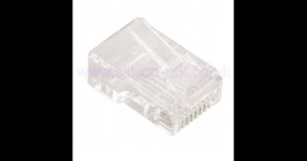 RJ45 8-way 8 contact modular data plug 331-6386 - RS Components