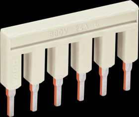 2002-406 6-way push-in type jumper bar/terminal block for WAGO 2002