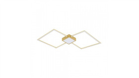 Lampa Sufitowa Hex Kolor Złoty Metal/Akryl, Plastik, Led 2500 Lm 3000K Ip20...