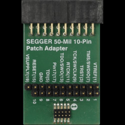 Adapter Segger 50-mil 10-pin Patch – 20-pin 0,1&quot; do 10-pin 0,05&quot; (8.06.28)