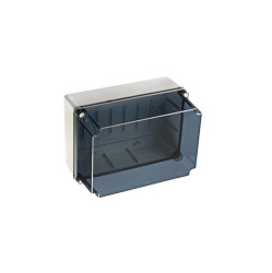 IP65-IP67 Puszka hermetyczna wysoka LIGHT 243x333x191 pokrywa transparentna, gładka