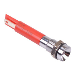 Q8R1CXXSR220E Super Bright Red Recessed 8mm 220VAC LED Panel Indicator IP67 APEM