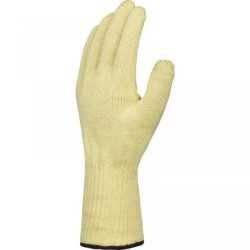 Rękawice dziane na zewnątrz włókno kevlar wewnątrz bawełna ściągacz w nadgarstku 10 cm kolor żółty rozmiar 9 MAIN KPG1009