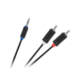 Kabel jack 3,5st-2*RCA 3m stand. Cabletech standard