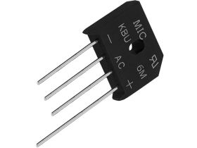 MOSTEK PROSTOWNICZY KBU610=KBU6M 6A 1000V PŁASKI