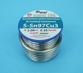 Sn97Cu3 Q 3,00 250G SPOIWO BEZOŁOW.