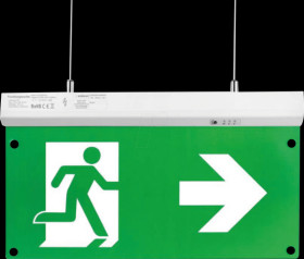 ELED200102-8H LED-Fluchtwegleuchte 4in1, Notlicht, Decken- und Wandmontage