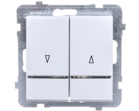 SONATA Łącznik żaluzjowy z podświetleniem biały ŁP-7RS/m/00