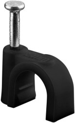 Obejma kablowa TechdatGeneralDiameterMET mm, czarny - średnica 8 mm