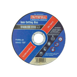 Faithfull FAI11512INOX Inox Cutting Disc 115 x 1.2 x 22.23mm