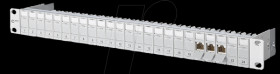 130920-E 24x8(8) 1RU patch panel Cat.6A, light gray