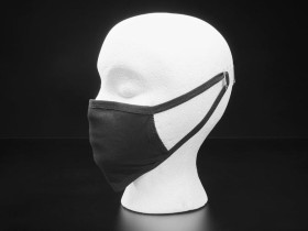 Adafruit Simple Black 3-Layer Cotton Mask - Adult Size