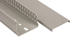 Korytko grzebieniowe samogasnące 60x40 szare z pokrywą UV ECS6040 /2m/