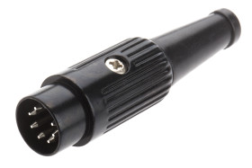 Wtyk Din 7 -pinowe Męski Montaż na kablu 34 V AC/DC