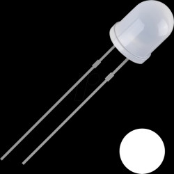 2111O167 LED, 5 mm, wired, cold white, 2500 mcd, 30°