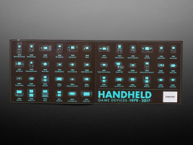 Adafruit Retro Handheld Game Devices Sticker Set