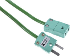 Kabel termopary/przewód przedłużający K dł. 10m 7/0,2mm -10 → +105 °C PVC 2-żyłowy Nieekranowany