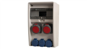 Rozdzielnica Ulisse 12M - Gniazda 2X32a 5P, 3X230 Ip65 /12 Modułów/