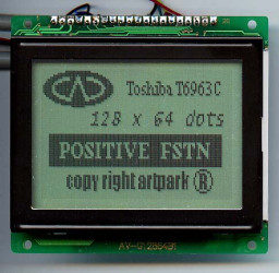 LCD-AG-128064B1-FHW K/W-E6 T6963C