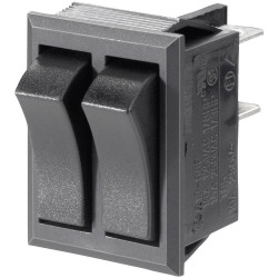 TruComponents 751560 Rocker switch,Panel Mount,Off/On,2xSPST,Quick Connect