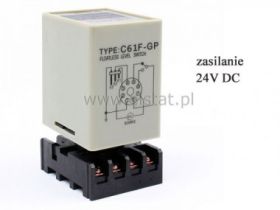 Kontroler poziomu cieczy; 24V; gniazdo 8 pinowe