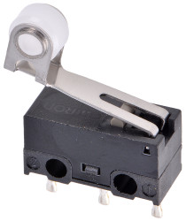 Mikroprzełącznik Dźwignia z rolką Omron 1 A Zacisk PCB SPDT, 30 V dc IP40