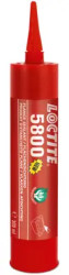 One component silicon adhesive and sealant, 300 ml, cartridge, liquid, red, LOCTITE 5800 CR300ML EGFD