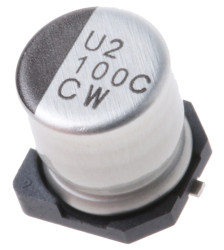 Kondensator 100μF 16V dc SMD Nichicon 6.3 (Dia.) x 7mm