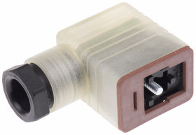 Złącze zaworu elektromagnetycznego B 2P+E 24 V Żeński LED: Tak dławnica PG9 Wkręcane Hirschmann