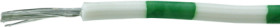 PVC-switching strand, highly flexible, LiYv, 0.14 mm², 18 x 0.1 mm, green/white, outer Ø 1.1 mm, BYB-5-92F541
