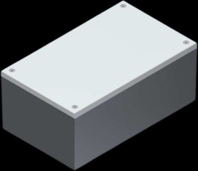 ABS enclosure, (L x W x H) 160 x 96 x 66 mm, gray, CP/3.20 GRAU/GRAU