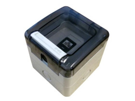 Gniazdo hermetyczne, szczelne 1x RJ45, IP66 natynkowe (niewyposażone) OS001IP