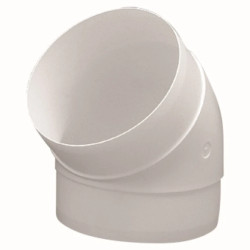 Kolanko okrągłe fi 100mm 45 stopni białe WP491