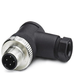 Złącze wtykowe czujnika męskie kątowe M12 4-piny dławik Pg7 czarne SACC-MR-4CON-PG 7-M SCO 1542981