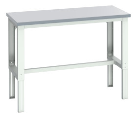 Stół warsztatowy szer. 750mm maks. obciążenie: 450kg Podstawowy stoł Blacha stalowa dł. 1500mm wys. 740 → 1140mm