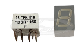 TDSR1160 wyświetlacz LED 7-segmentowy czerwony wspólna katoda TFK