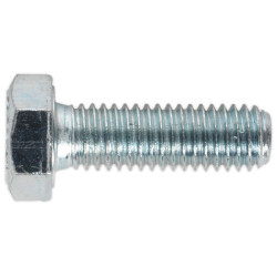 Sealey SS825 HT Setscrew M8 x 25mm 8.8 Zinc DIN 933 Pack of 50