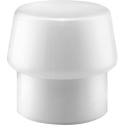 Halder 3207.040 SIMPLEX Replacement Head Semi-hard, 50g, White Plastic
