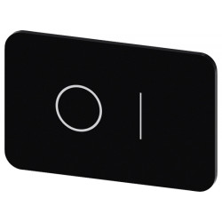 SIRIUS ACT, ETYKIETA WKÅADANA LUB SAMOPRZYLEPNA, 17.5 X 27MM, CZARNA, SYMBOL: O I - 3SU1900-0AD16-0QG0