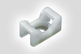 Mocowanie opaski kablowej do opasek 8.3mm długość 24.8mm szerokość 14,3 mm średnica otworu 6.5mm HellermannTyton