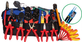 OPT ZNITD-4 Zestaw narzędzi izolowanych 1000V + EAZY VOLT PRO LCD w torbie 27el.